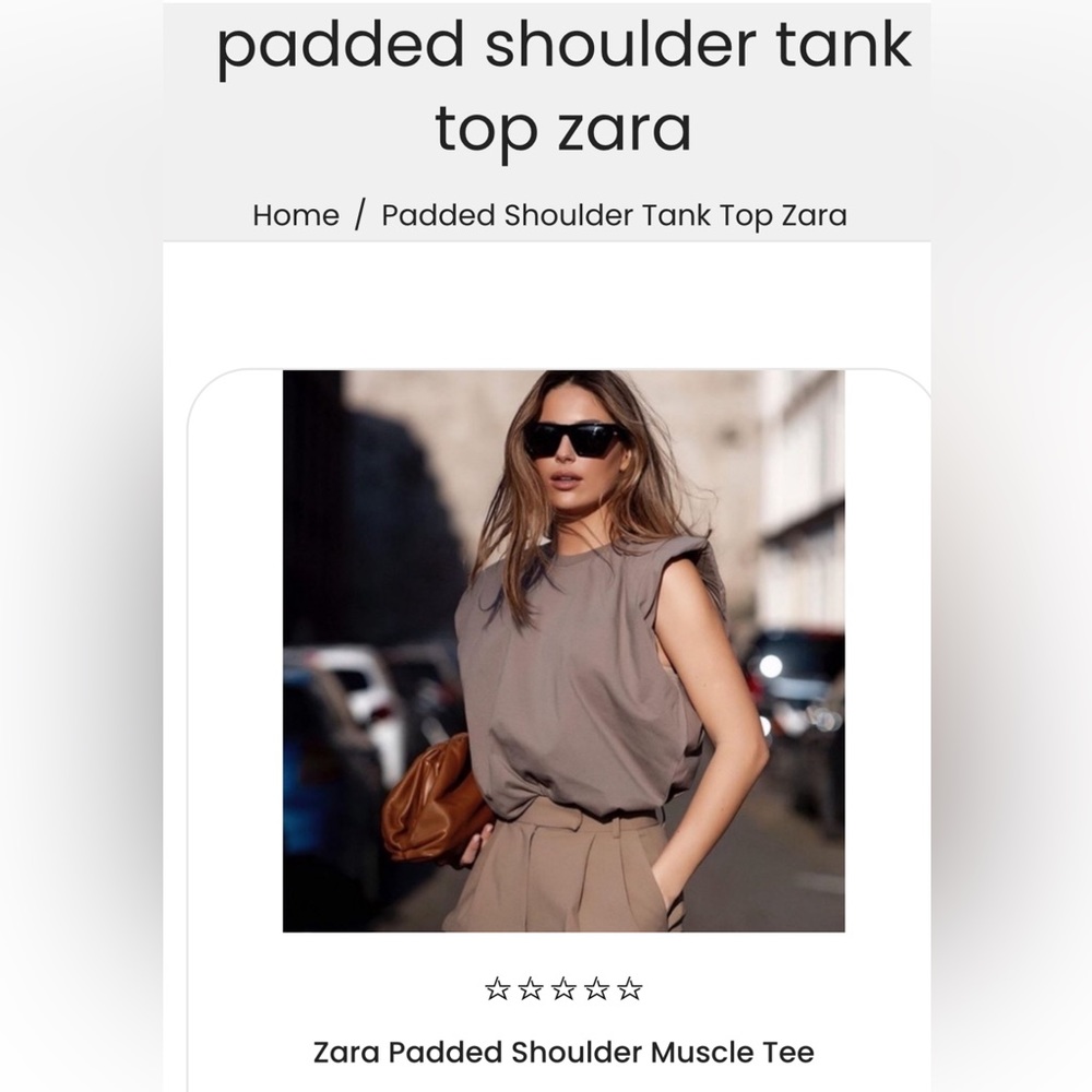 ZARA WOMAN SS20 SHOULDER PAD SHIRT